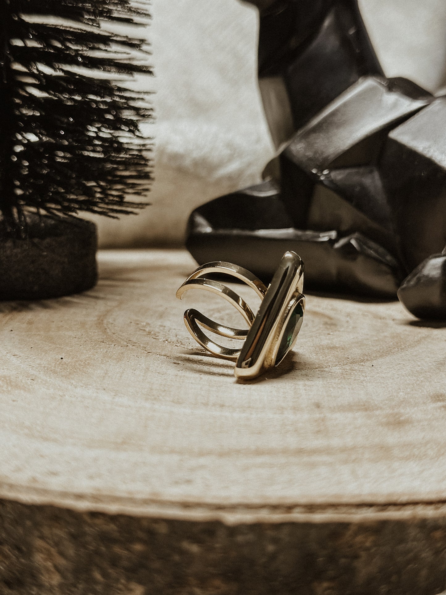 Bague « Saïph » verte