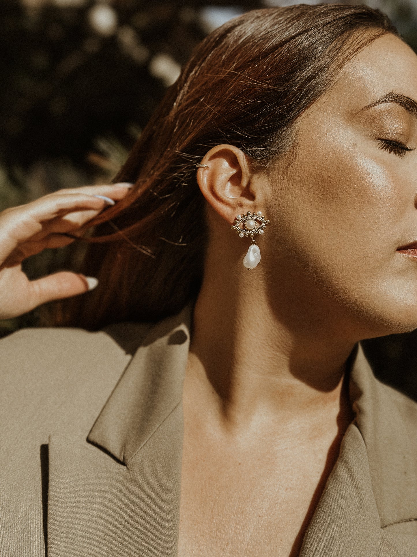 "Hibiscus" earrings