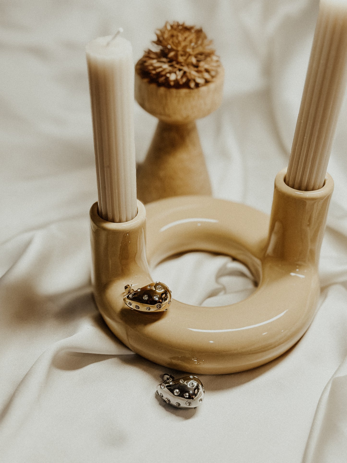 Boucles d’oreille « Bégonia »