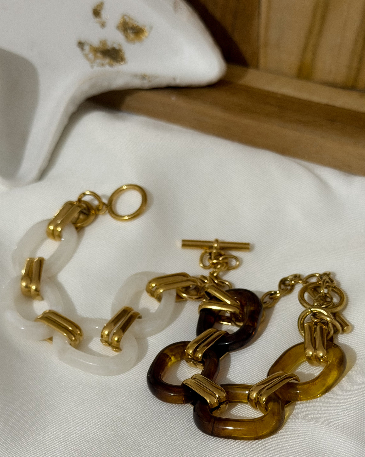 Bracelet "Médaillons Ambre"