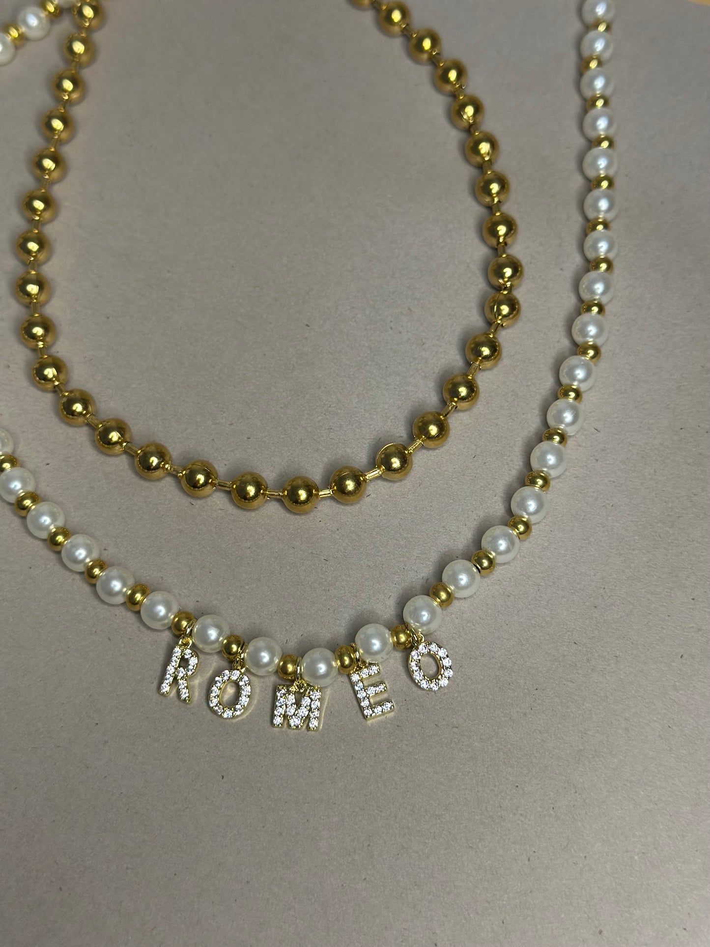 Collier "Gold Pearl"