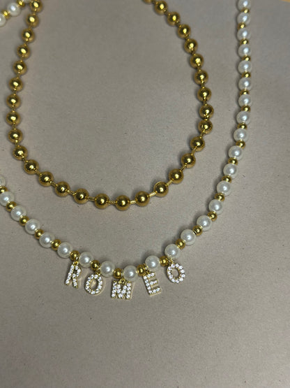 Collier "Gold Pearl"