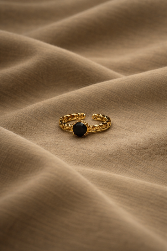Bague "Margarida" noire