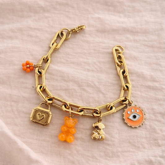 Bracelet charms "Orange"