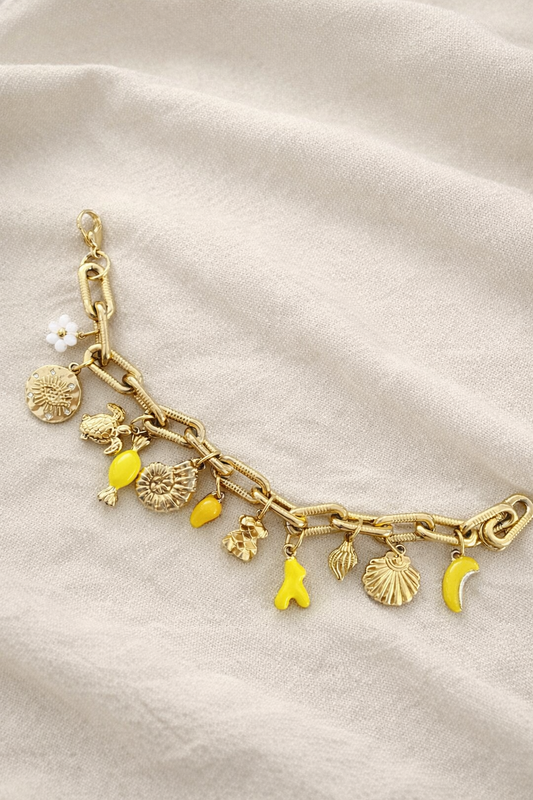 Bracelet charms "Jaune"