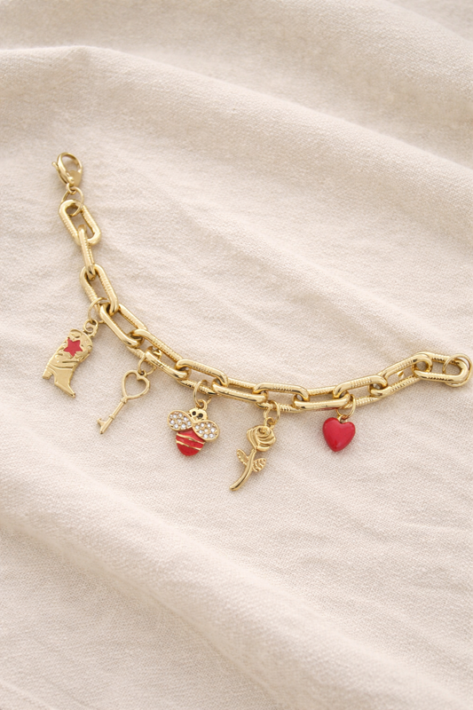 Bracelet charms "Rouge"
