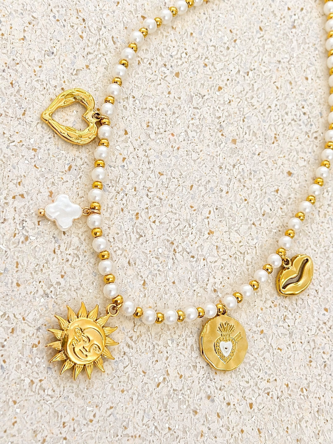 Collier Charm « Sun »