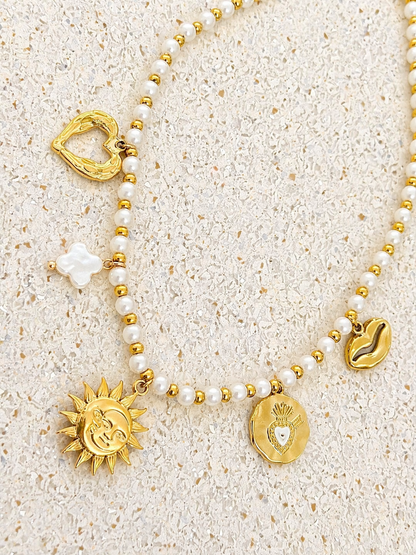 Collier Charm « Sun »