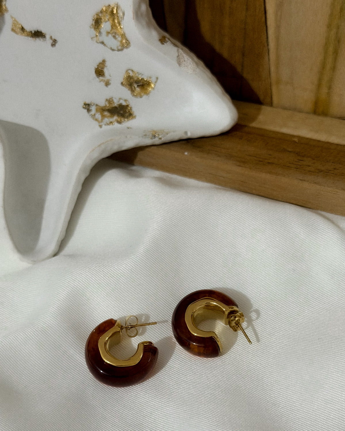Boucles d'oreille "Douce Ambre"