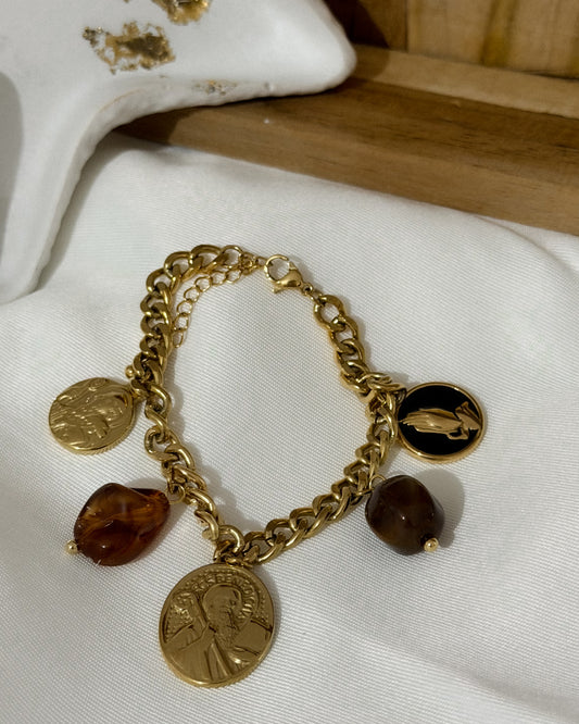 Bracelet "Charms Ambre"