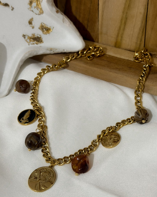 Collier "Charms Ambre"