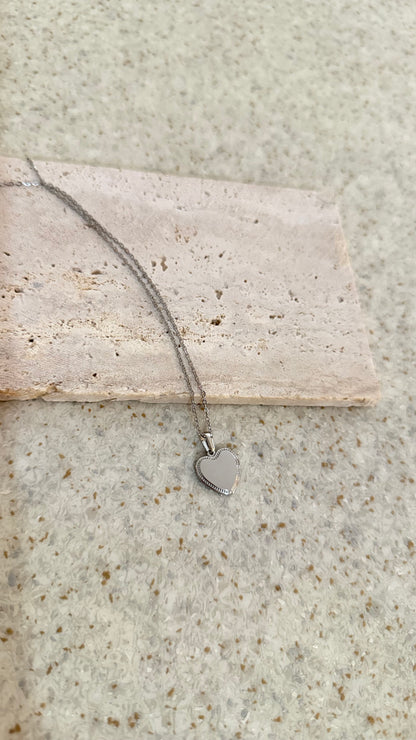 Collier Coeur "Structuré"
