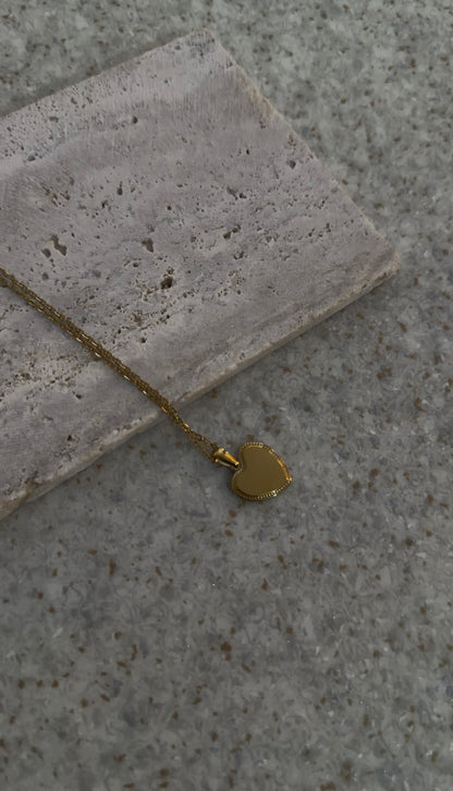 Collier Coeur "Structuré"