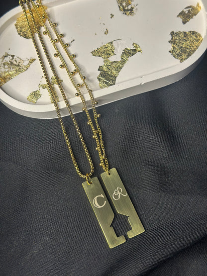 "House" necklace (2pcs)