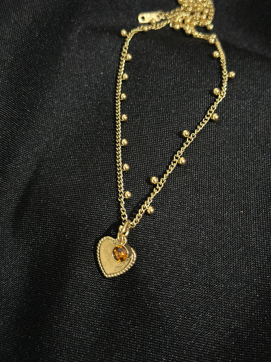 Collier "coeur et charm"