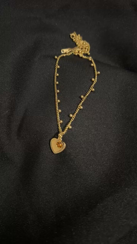 Collier "coeur et charm"